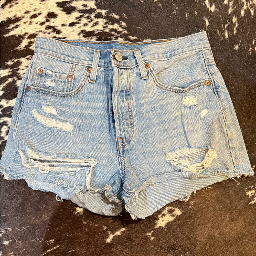 Levi’s Distressed 501 Shorts